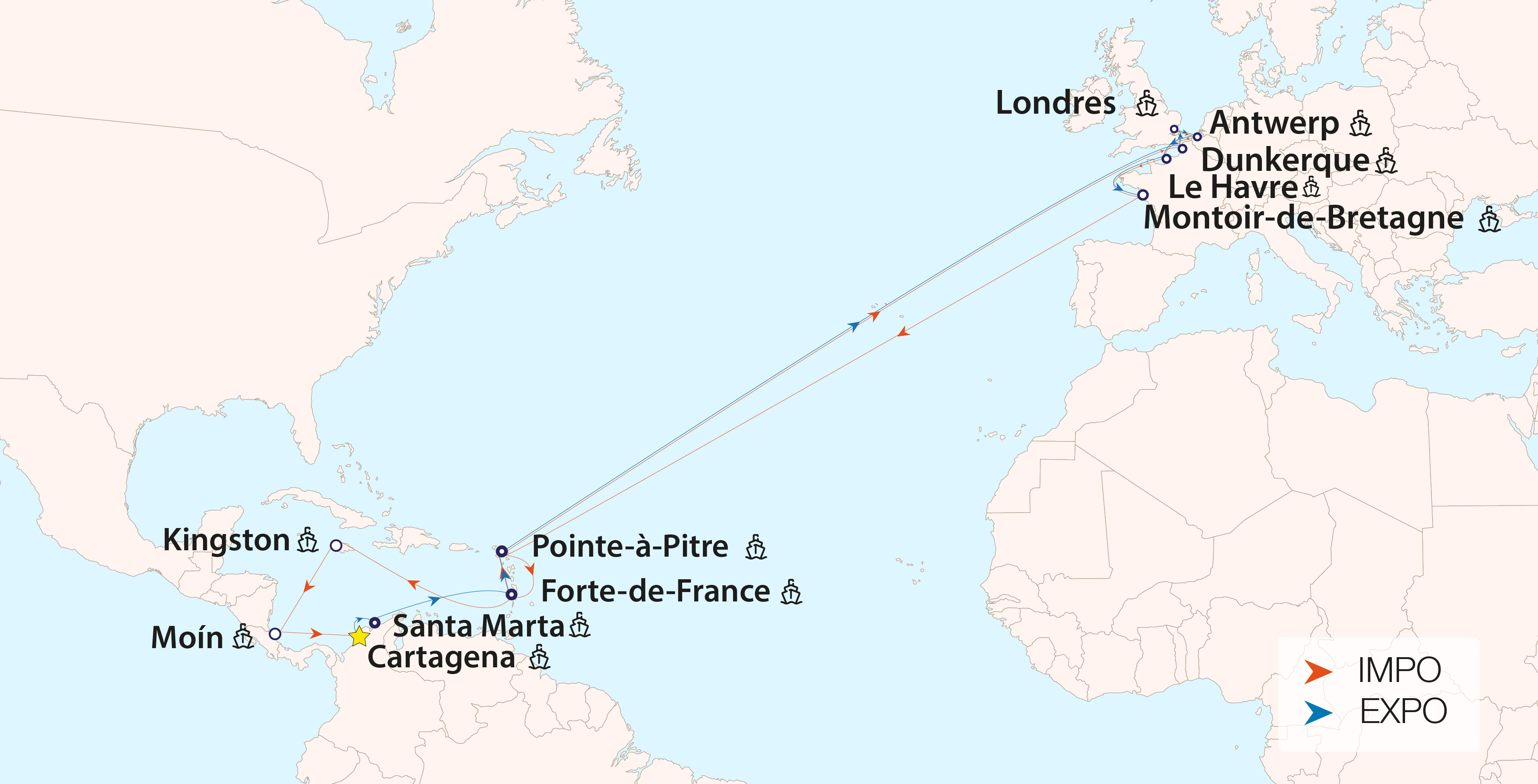 North Europe French West Indies (PCRF) - completo