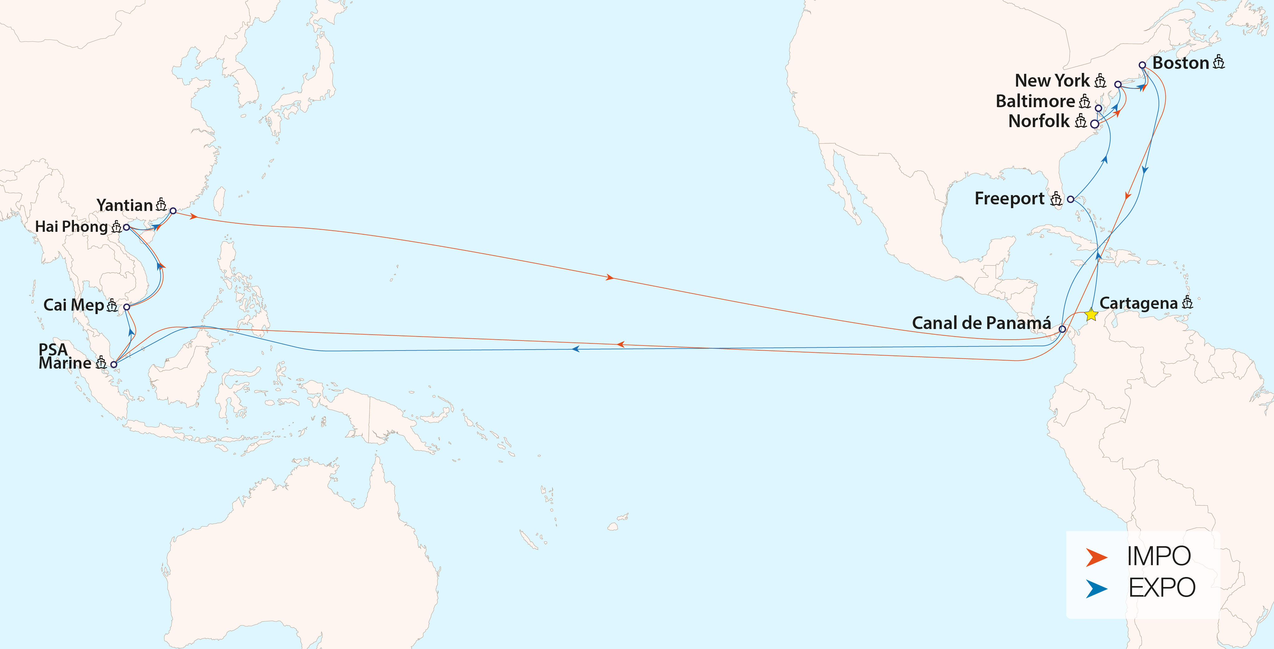 ZIM Xpress to Baltimore - Completo